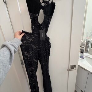 Chic Black Lace Jumpsuit